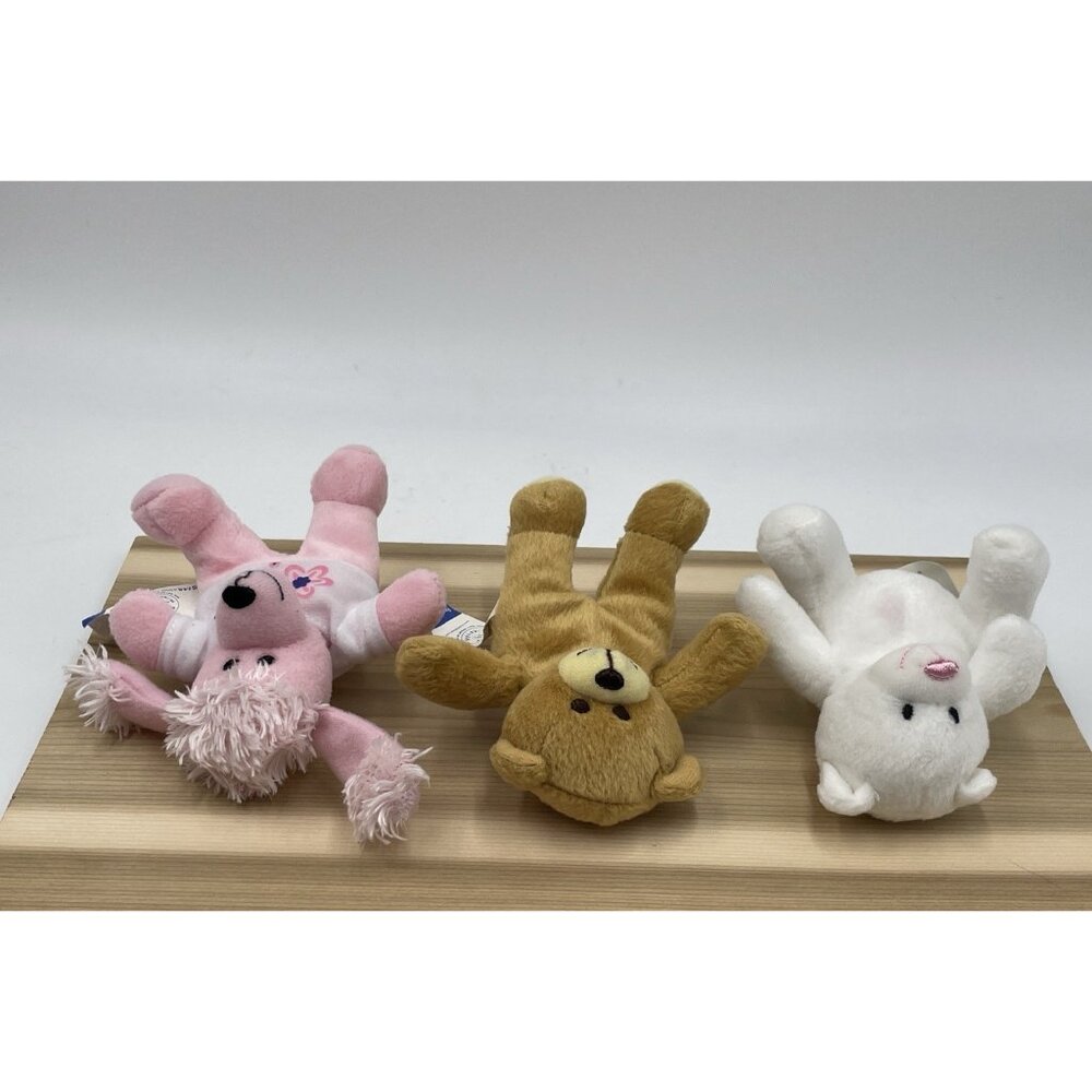 Build A Bear Lot of 3 McDonalds Happy Meal Mini Plush Dog Poodle Teddy Bears - Picture 8 of 14